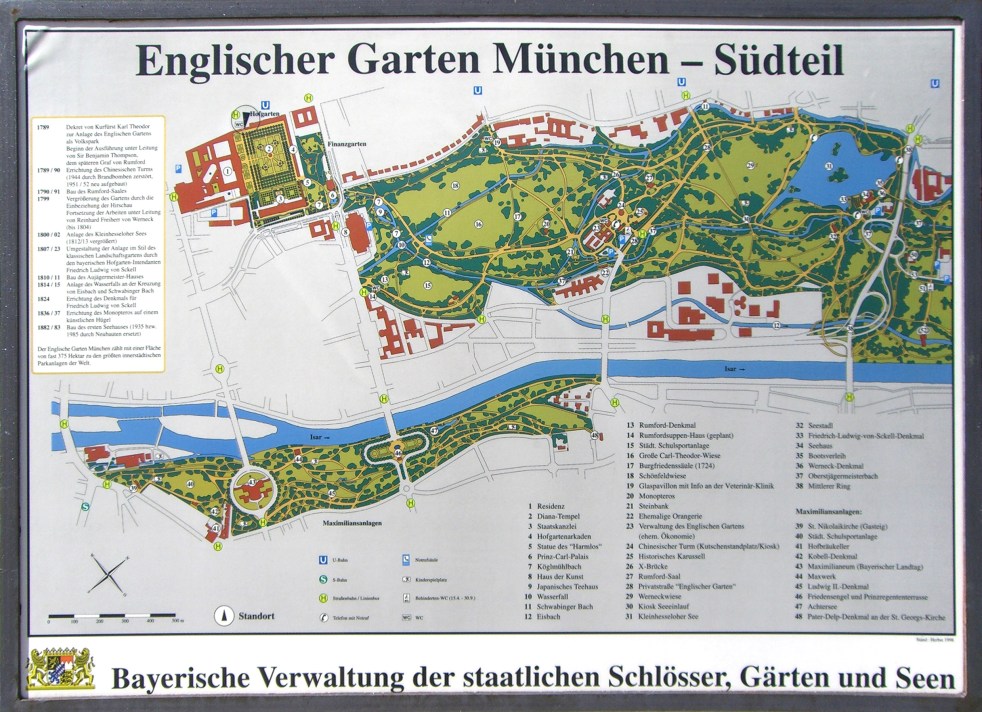 mapa englischer garten